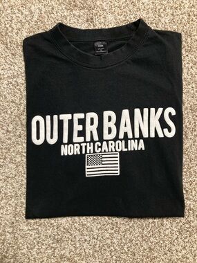 Outer Banks North Carolina Black Graphic Tee